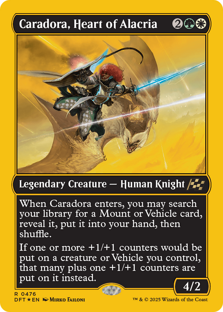 Caradora, Heart of Alacria (First-Place Foil) [Aetherdrift] | Exor Games Truro