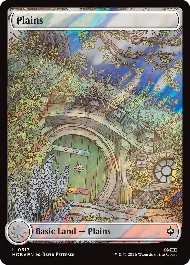 Plains (0317) (Surge Foil) [The Hobbit] | Exor Games Truro