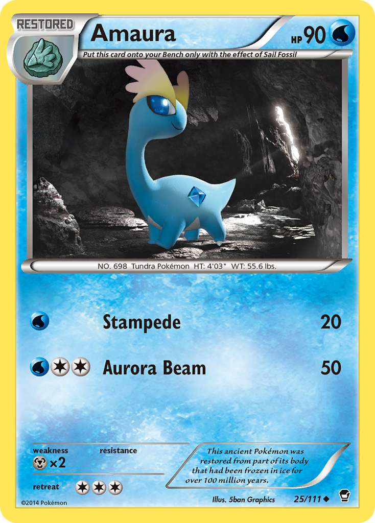 Amaura (25/111) [XY: Furious Fists] | Exor Games Truro