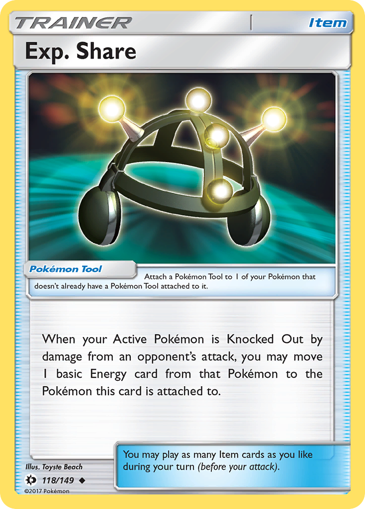 Exp. Share (118/149) [Sun & Moon: Base Set] | Exor Games Truro