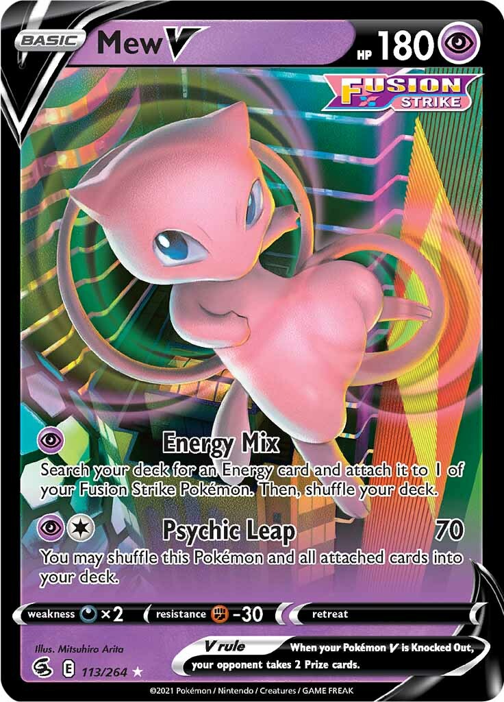 Mew V (113/264) [Sword & Shield: Fusion Strike] | Exor Games Truro