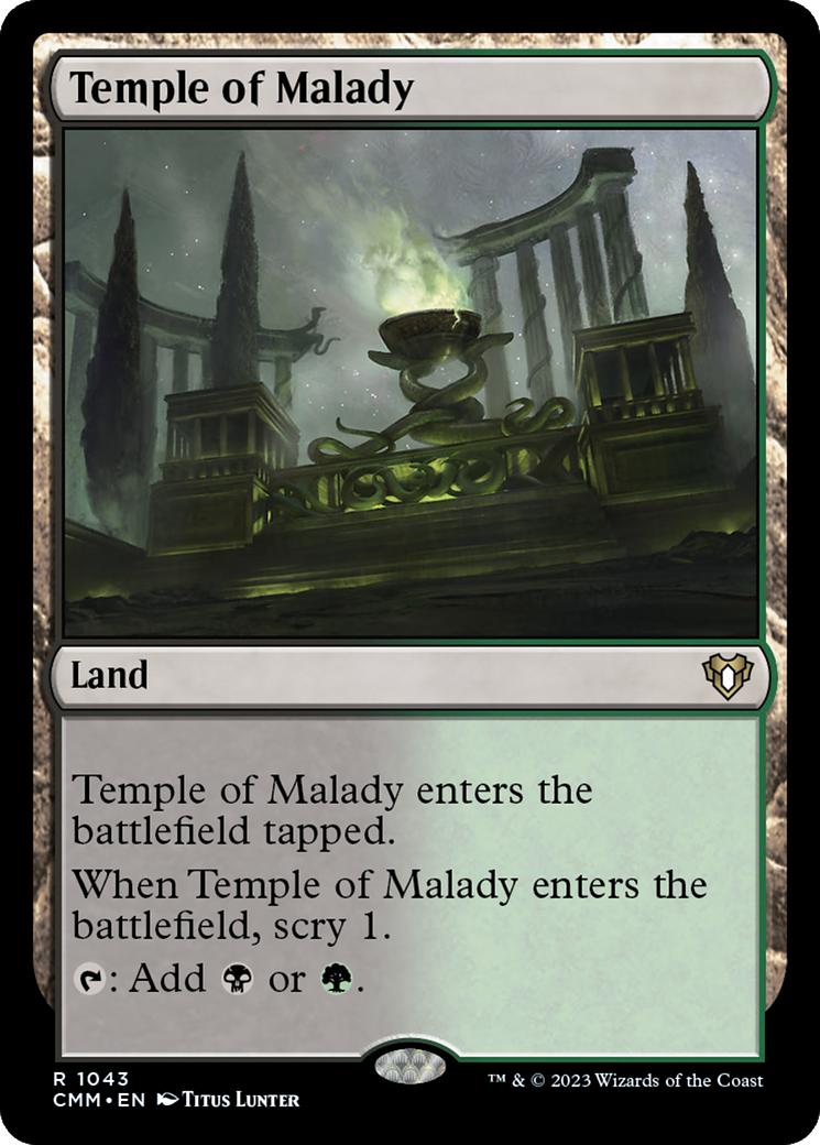 Temple of Malady [Commander Masters] | Exor Games Truro