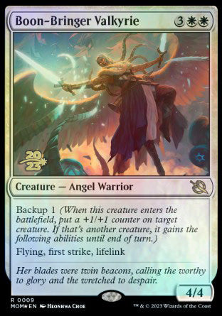 Boon-Bringer Valkyrie [March of the Machine Prerelease Promos] | Exor Games Truro