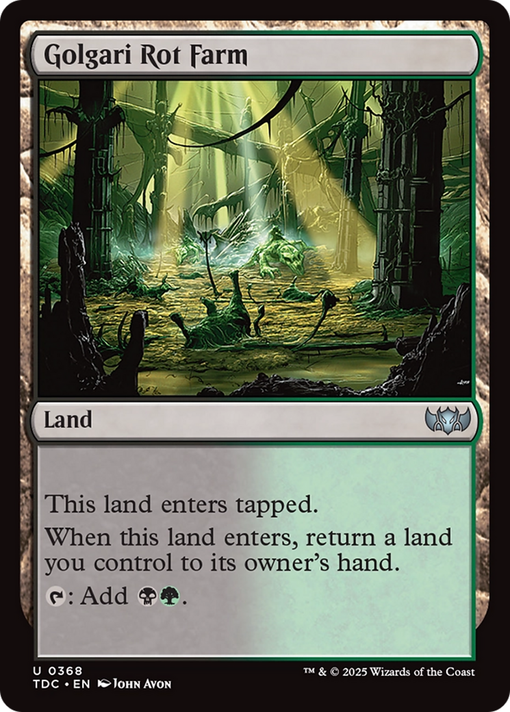 Golgari Rot Farm [Tarkir: Dragonstorm Commander] | Exor Games Truro