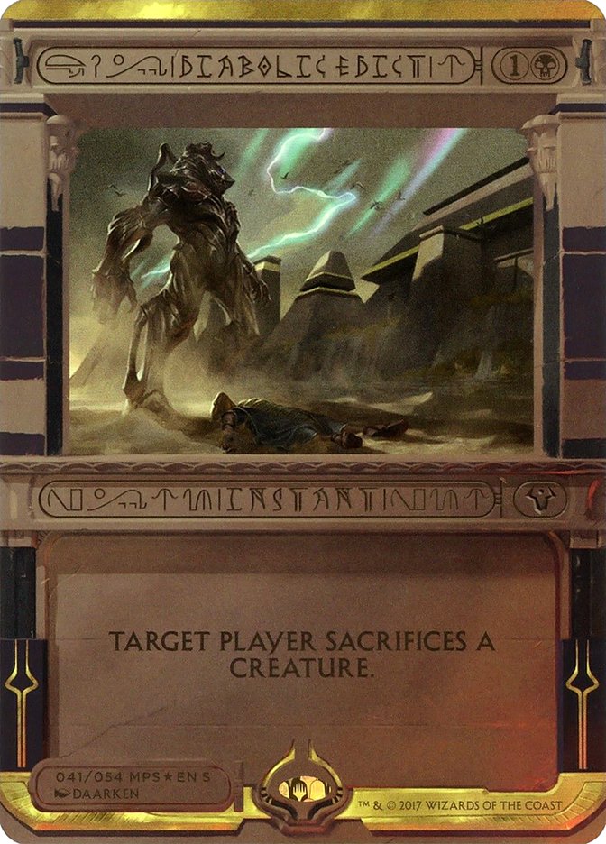 Diabolic Edict (Invocation) [Amonkhet Invocations] | Exor Games Truro