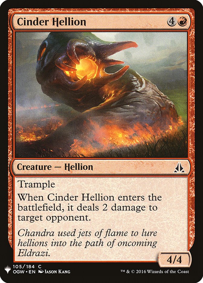 Cinder Hellion [Mystery Booster] | Exor Games Truro