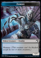 Clue // Zombie (015) Double-Sided Token [Innistrad: Midnight Hunt Tokens] | Exor Games Truro