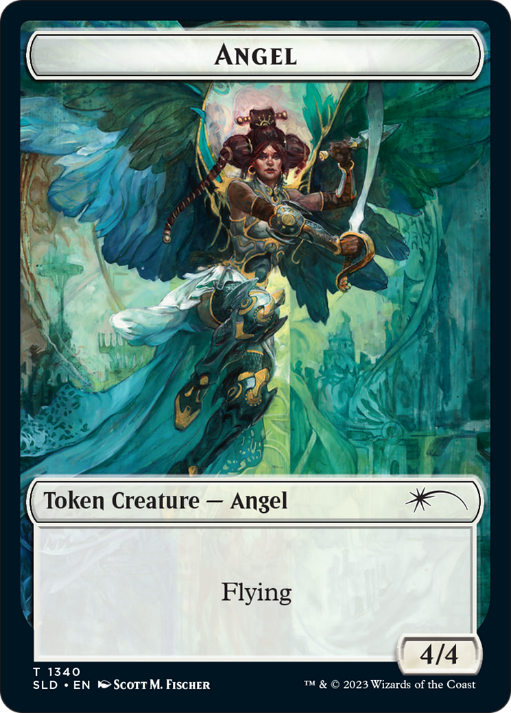 Angel (SLD) // Soldier (GRN) Double-Sided Token [Secret Lair: Angels Tokens] | Exor Games Truro