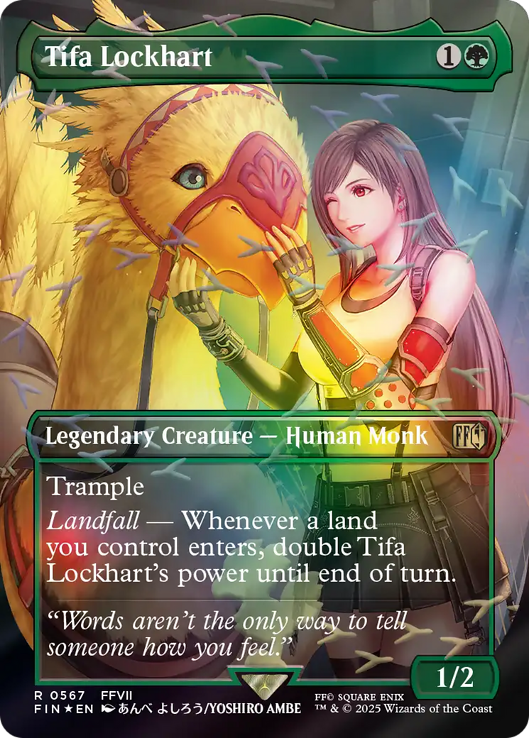 Tifa Lockhart (Borderless) (Chocobo Track Foil) [FINAL FANTASY] | Exor Games Truro