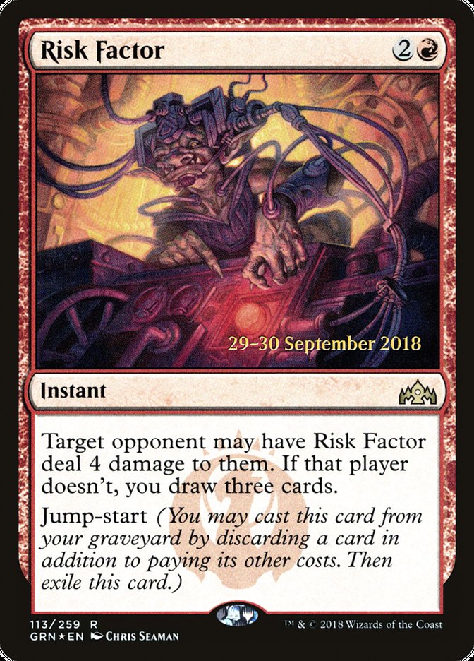 Risk Factor [Guilds of Ravnica Prerelease Promos] | Exor Games Truro