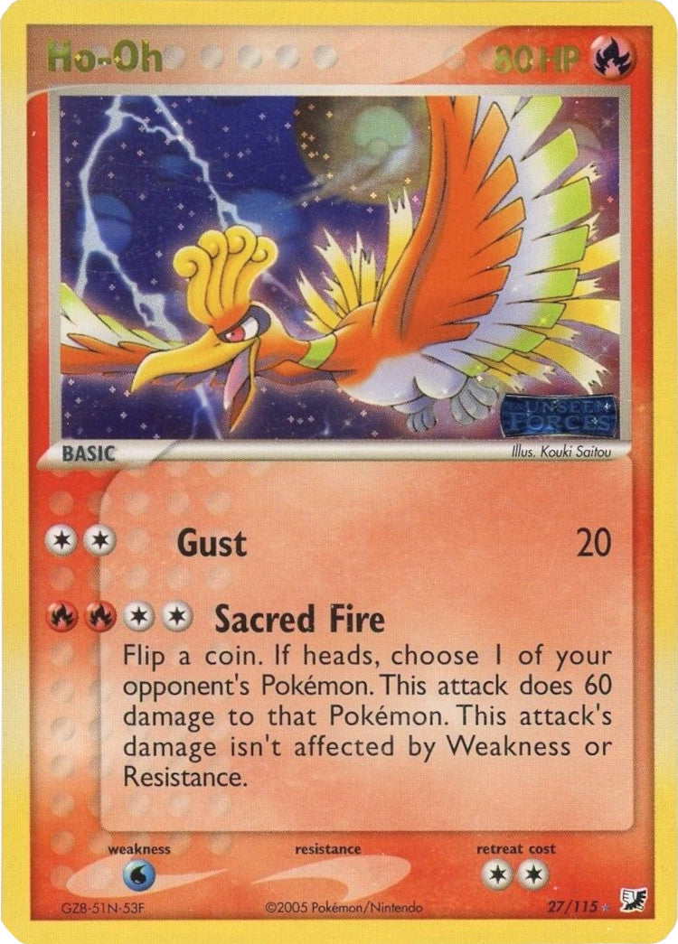 Ho-Oh (27/115) (Stamped) [EX: Unseen Forces] | Exor Games Truro