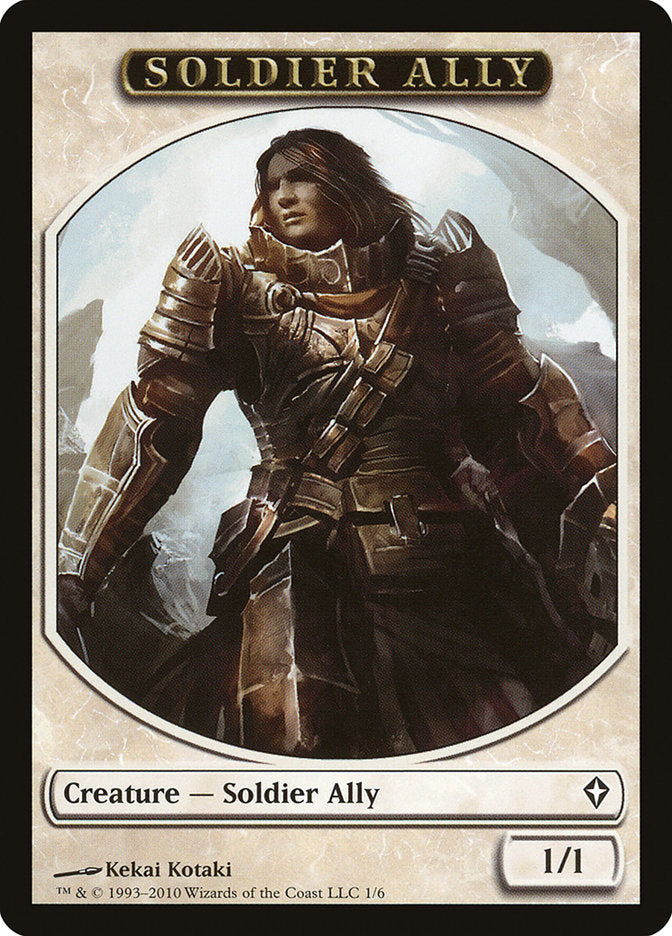 Soldier Ally Token [Worldwake Tokens] | Exor Games Truro