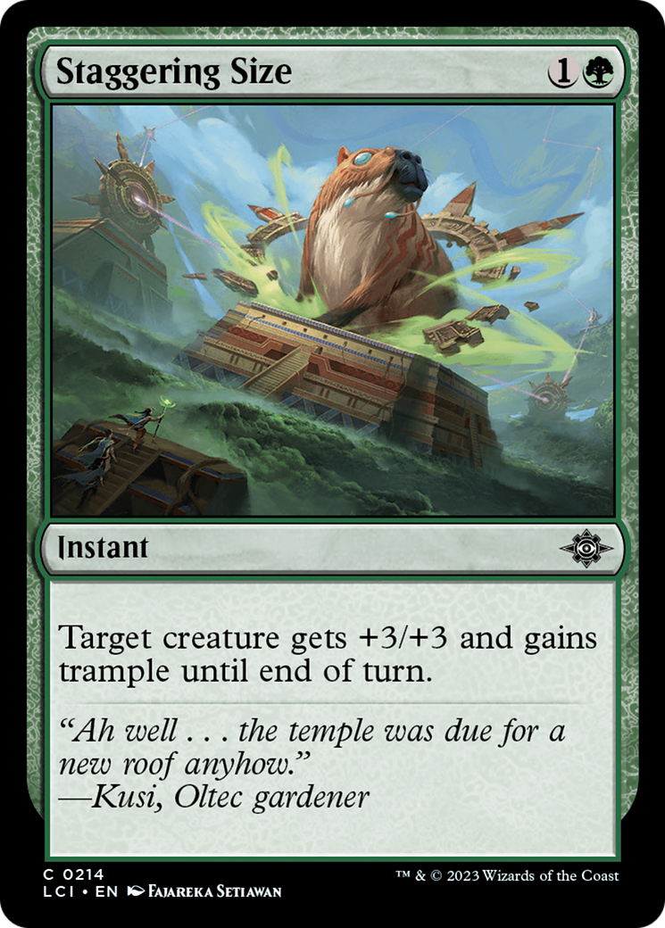 Staggering Size [The Lost Caverns of Ixalan] | Exor Games Truro