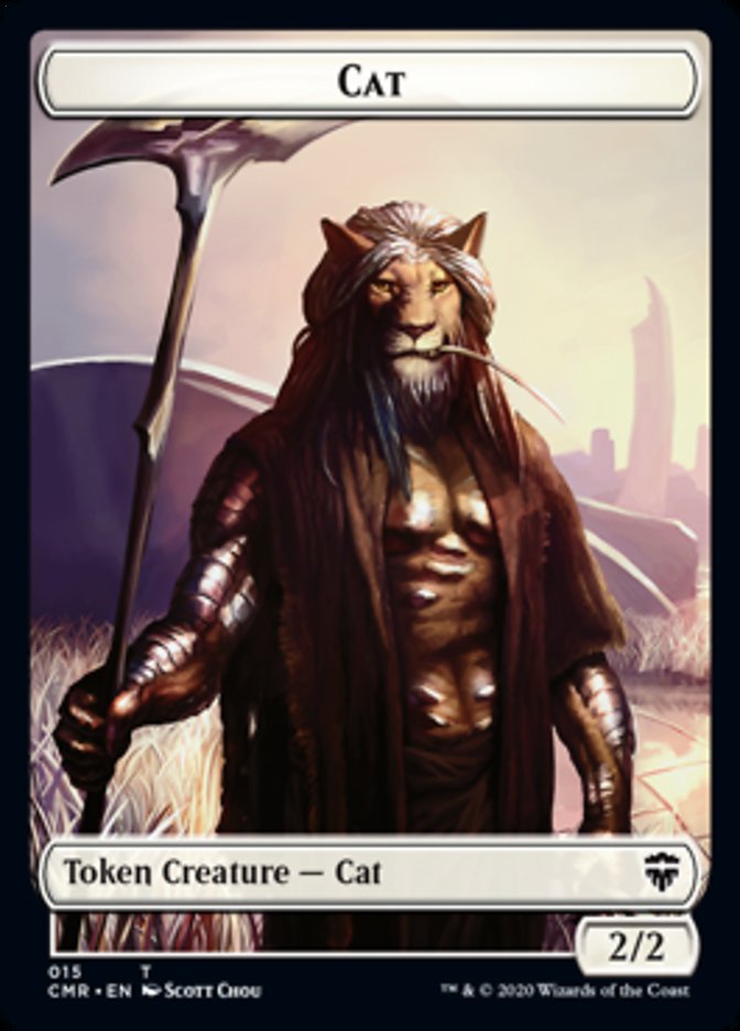 Cat // Soldier Double-Sided Token [Commander Legends Tokens] | Exor Games Truro