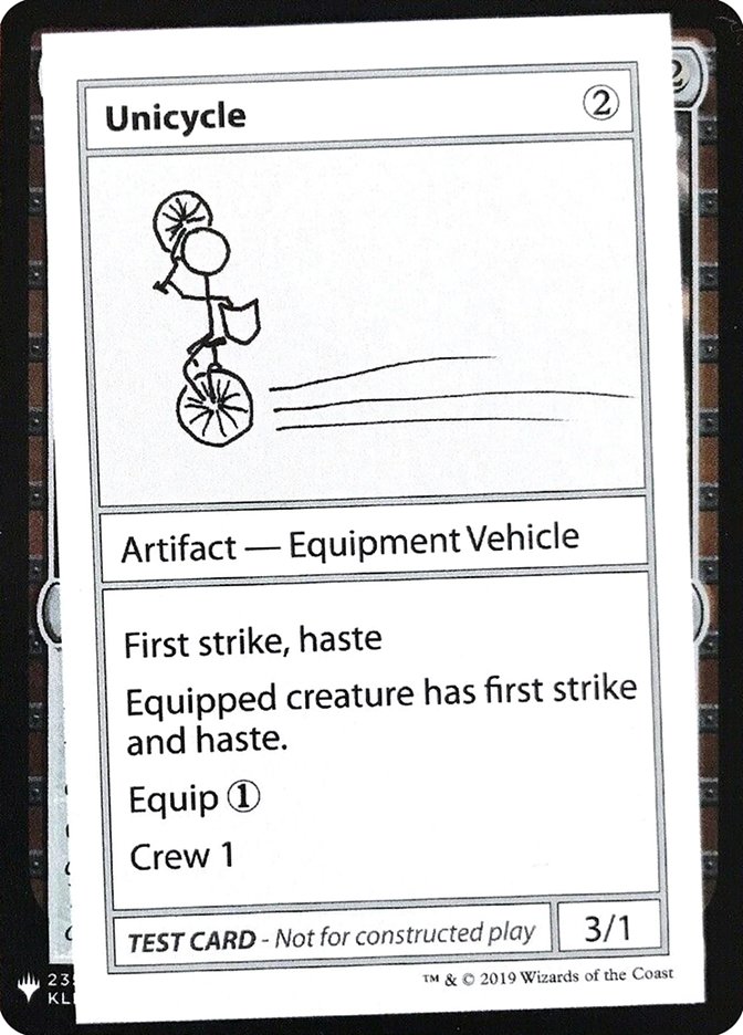 Unicycle [Mystery Booster Playtest Cards] | Exor Games Truro