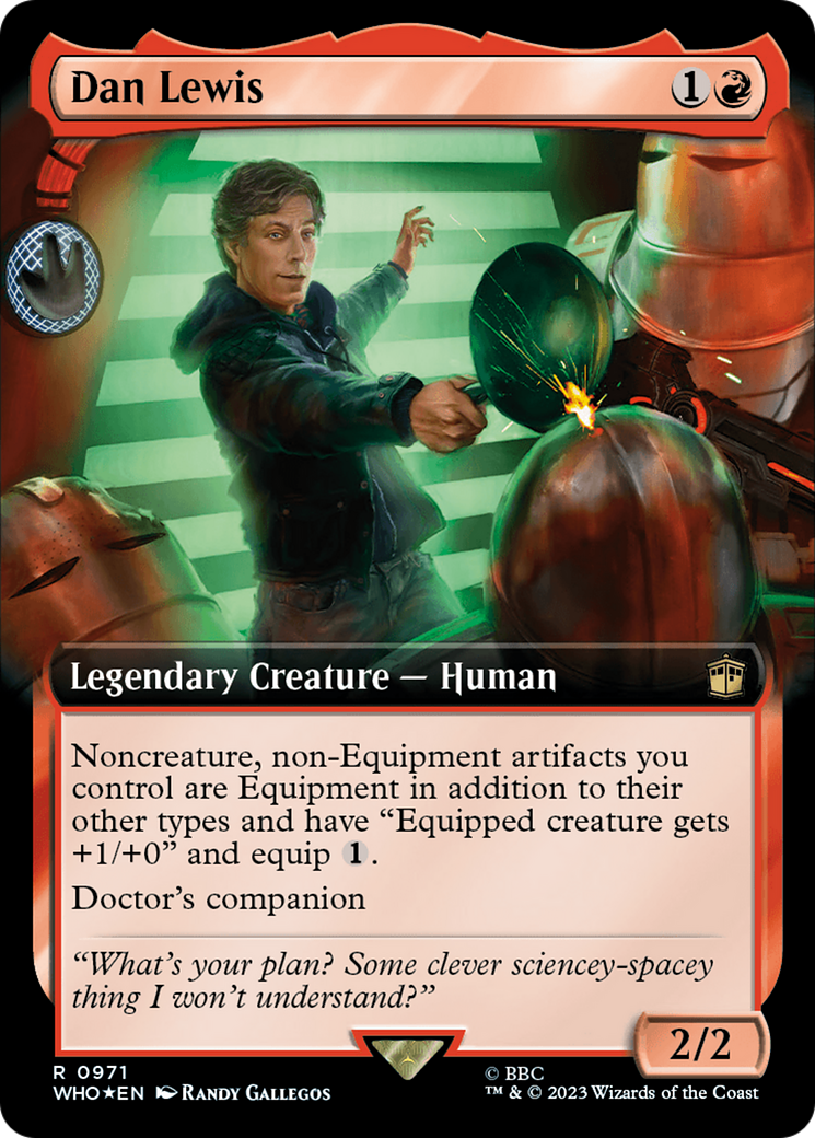 Dan Lewis (Extended Art) (Surge Foil) [Doctor Who] | Exor Games Truro