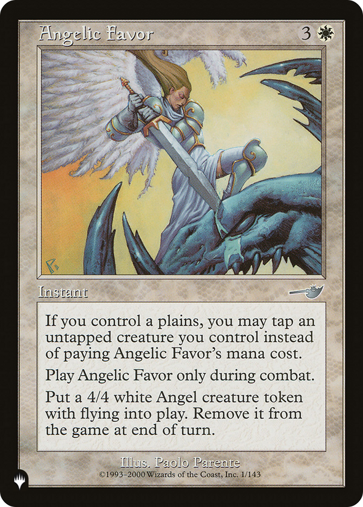 Angelic Favor [The List] | Exor Games Truro