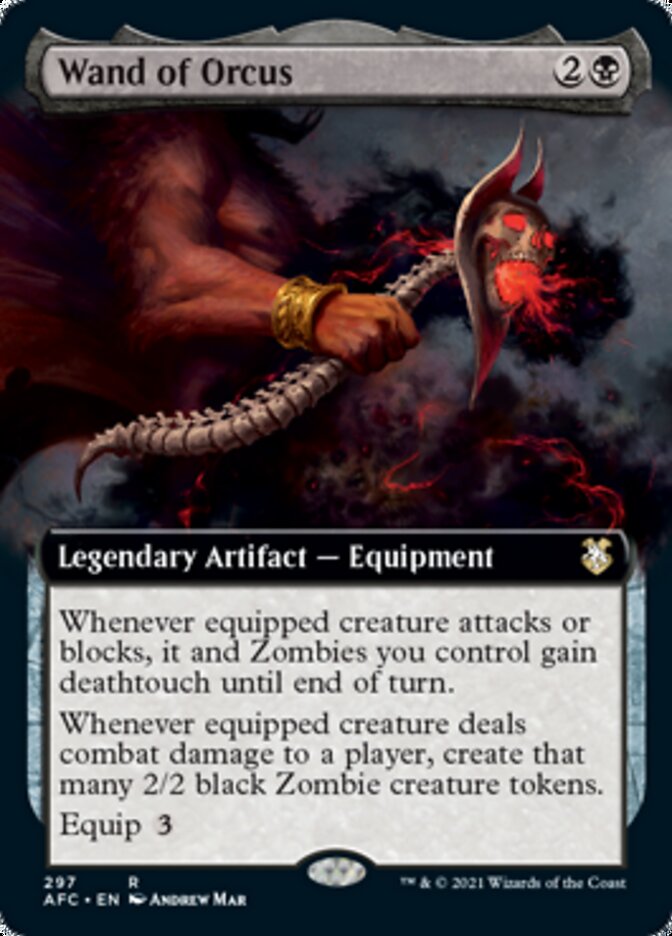 Wand of Orcus (Extended Art) [Dungeons & Dragons: Adventures in the Forgotten Realms Commander] | Exor Games Truro
