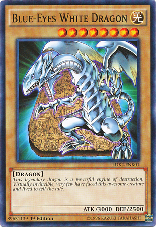 Blue-Eyes White Dragon (Version 4) [LDK2-ENK01] Common | Exor Games Truro