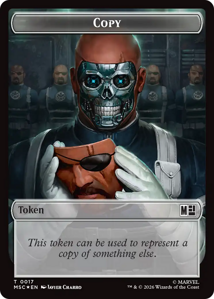 Copy (017) // Wall (019) Double-Sided Token (Surge Foil) [Marvel Super Heroes Commander Tokens] | Exor Games Truro