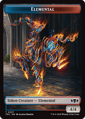 Elemental (0027) // Monk Double-Sided Token [Tarkir: Dragonstorm Commander Tokens] | Exor Games Truro