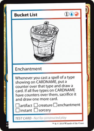 Bucket List (2021 Edition) [Mystery Booster Playtest Cards] | Exor Games Truro