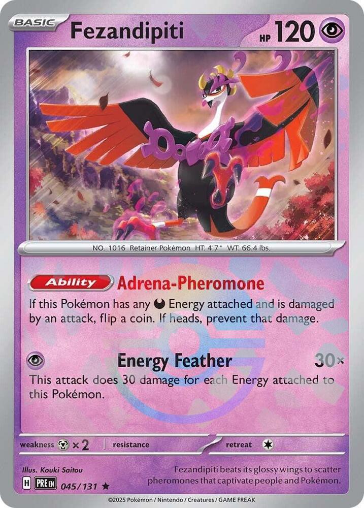 Fezandipiti (045/131) (Poke Ball Pattern) [Scarlet & Violet: Prismatic Evolutions] | Exor Games Truro