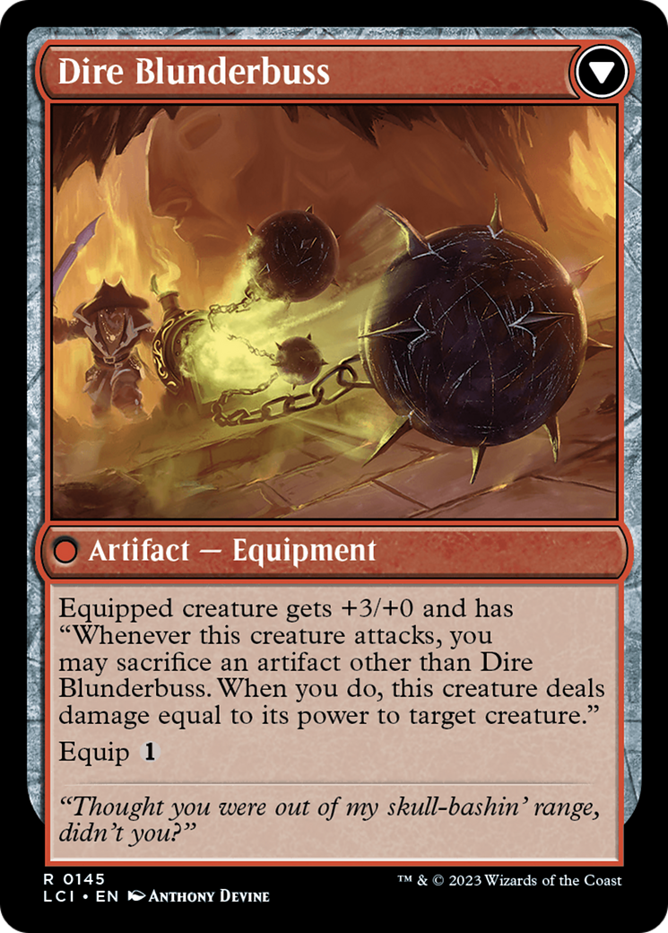 Dire Flail // Dire Blunderbuss [The Lost Caverns of Ixalan Prerelease Cards] | Exor Games Truro