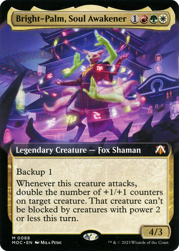 Bright-Palm, Soul Awakener (Extended Art) [March of the Machine Commander] | Exor Games Truro