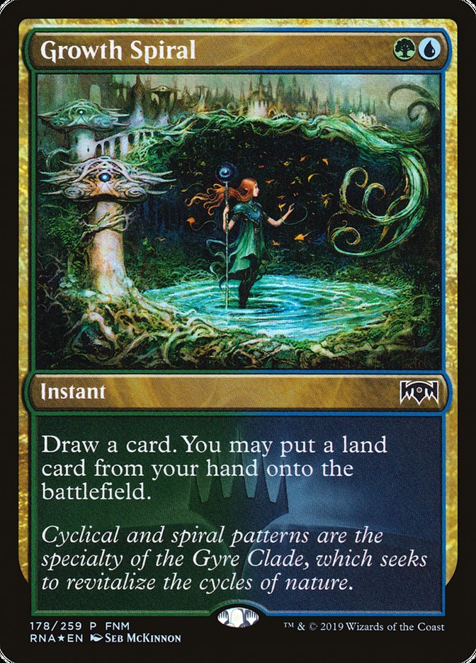 Growth Spiral (FNM) [Ravnica Allegiance Promos] | Exor Games Truro