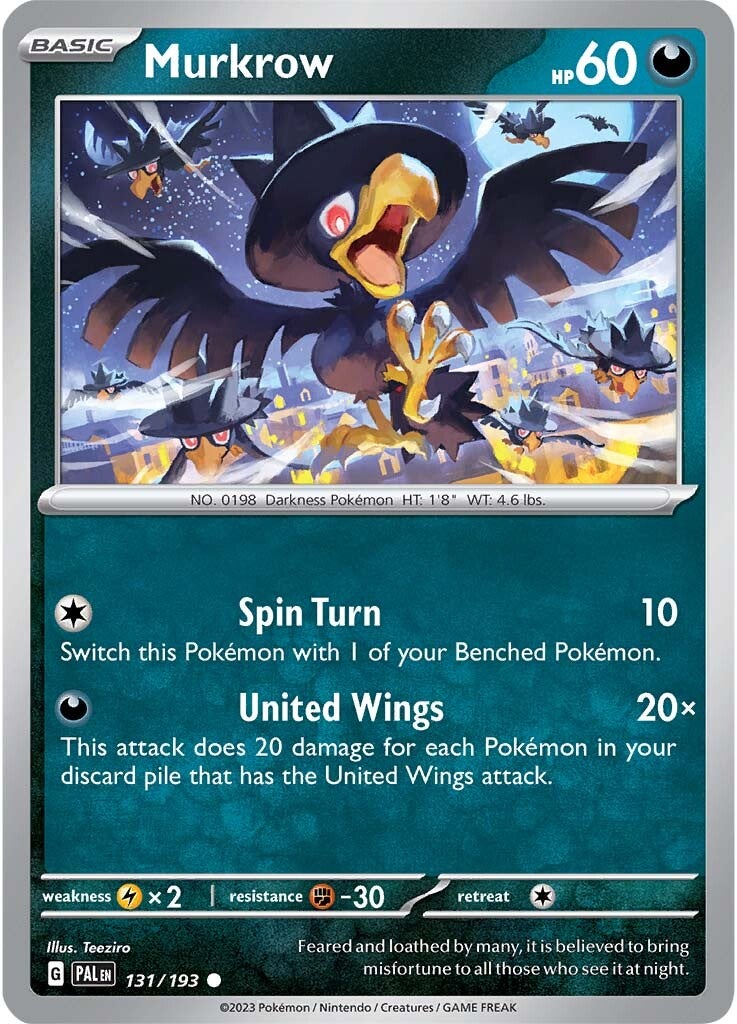 Murkrow (131/193) [Scarlet & Violet: Paldea Evolved] | Exor Games Truro