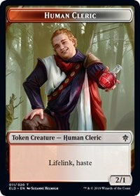 Human Cleric // Food (17) Double-Sided Token [Throne of Eldraine Tokens] | Exor Games Truro