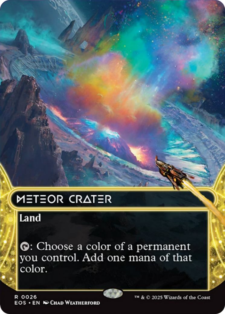 Meteor Crater (0026) (Borderless) [Edge of Eternities: Stellar Sights] | Exor Games Truro