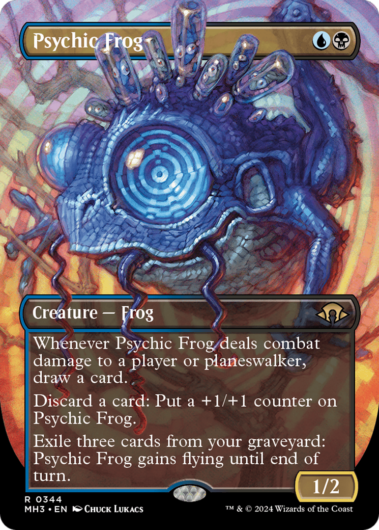 Psychic Frog (Borderless) [Modern Horizons 3] | Exor Games Truro