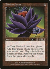 Blacker Lotus (Oversized) [Oversize Cards] | Exor Games Truro