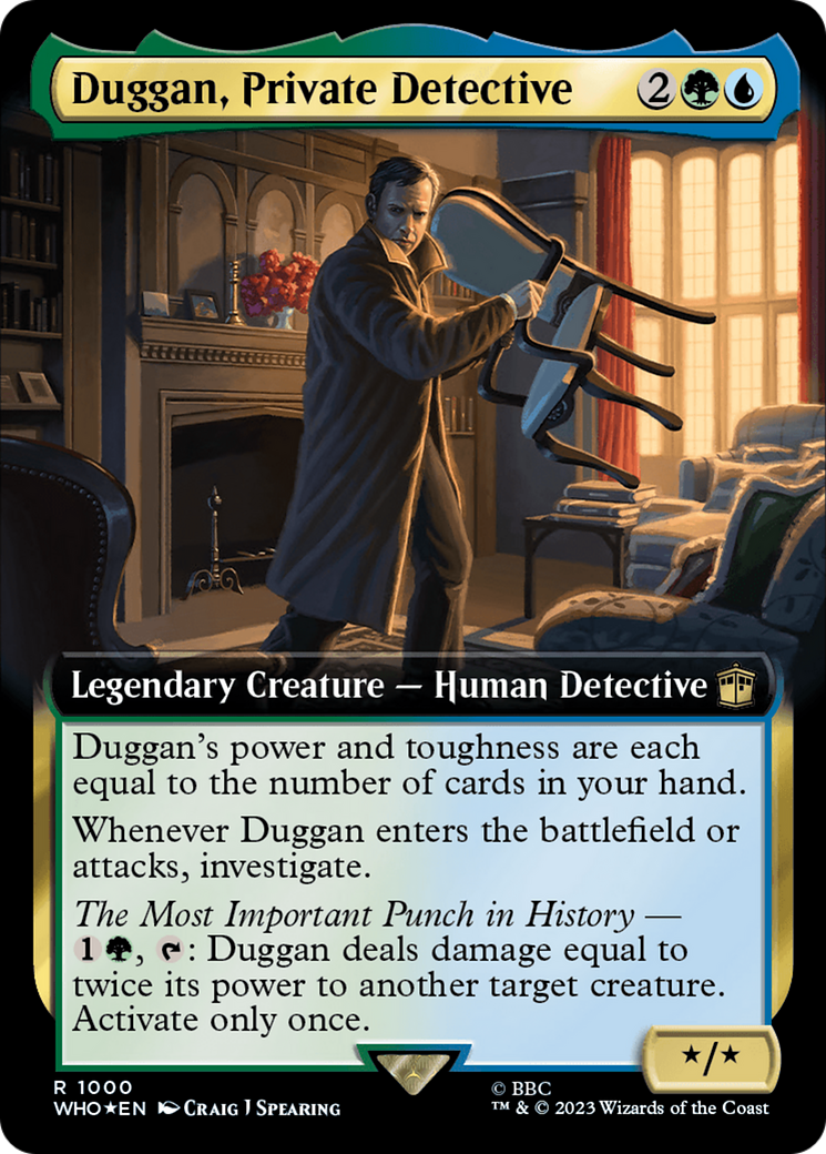 Duggan, Private Detective (Extended Art) (Surge Foil) [Doctor Who] | Exor Games Truro