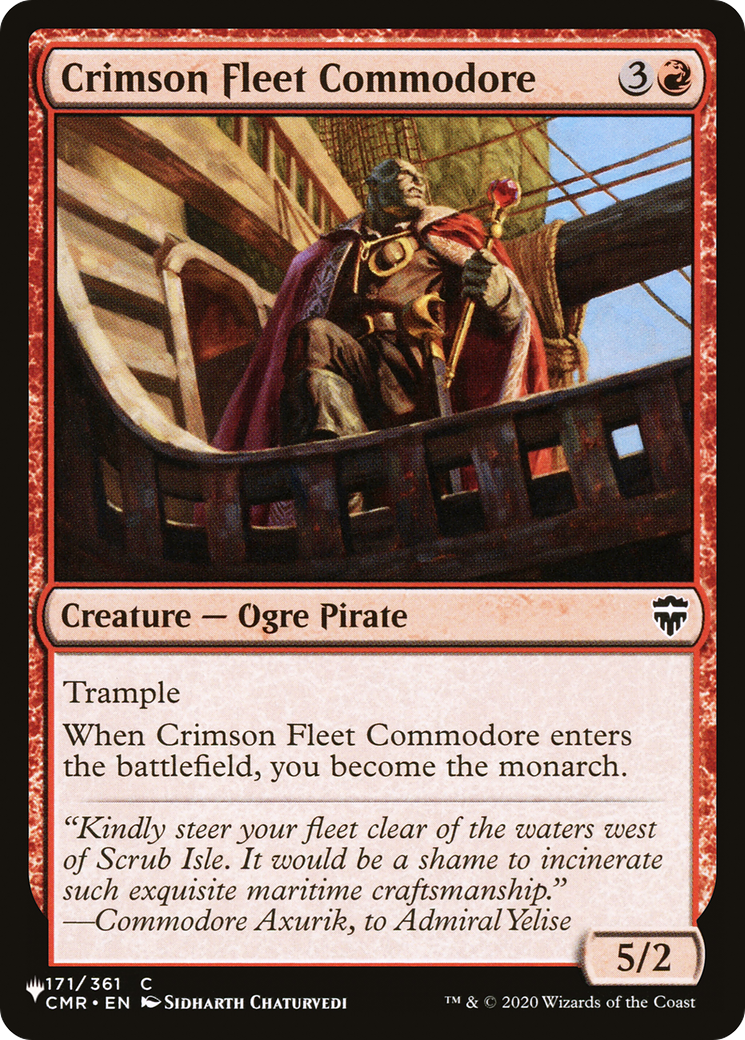 Crimson Fleet Commodore [The List Reprints] | Exor Games Truro