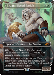 Ajani, Nacatl Pariah // Ajani, Nacatl Avenger (Borderless) (Textured Foil) [Modern Horizons 3] | Exor Games Truro