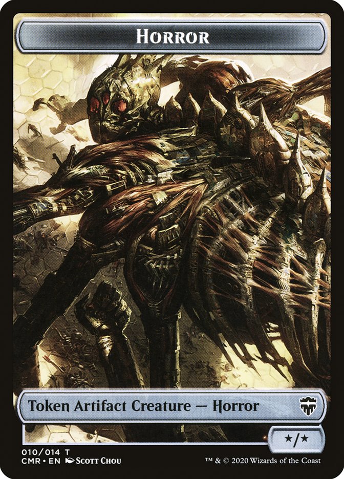 Horror // The Monarch Double-Sided Token [Commander Legends Tokens] | Exor Games Truro