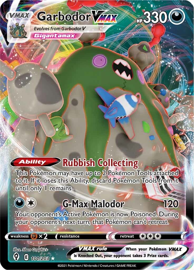 Garbodor VMAX (101/203) [Sword & Shield: Evolving Skies] | Exor Games Truro