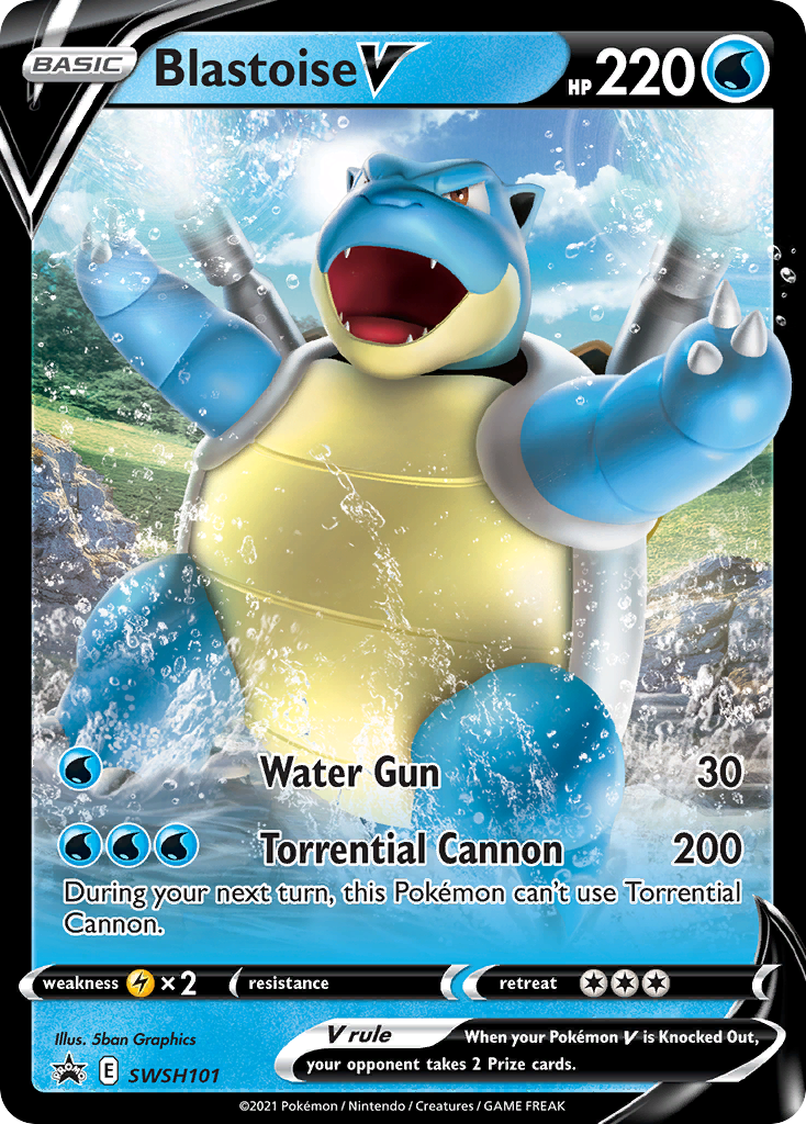 Blastoise V (SWSH101) [Sword & Shield: Black Star Promos] | Exor Games Truro