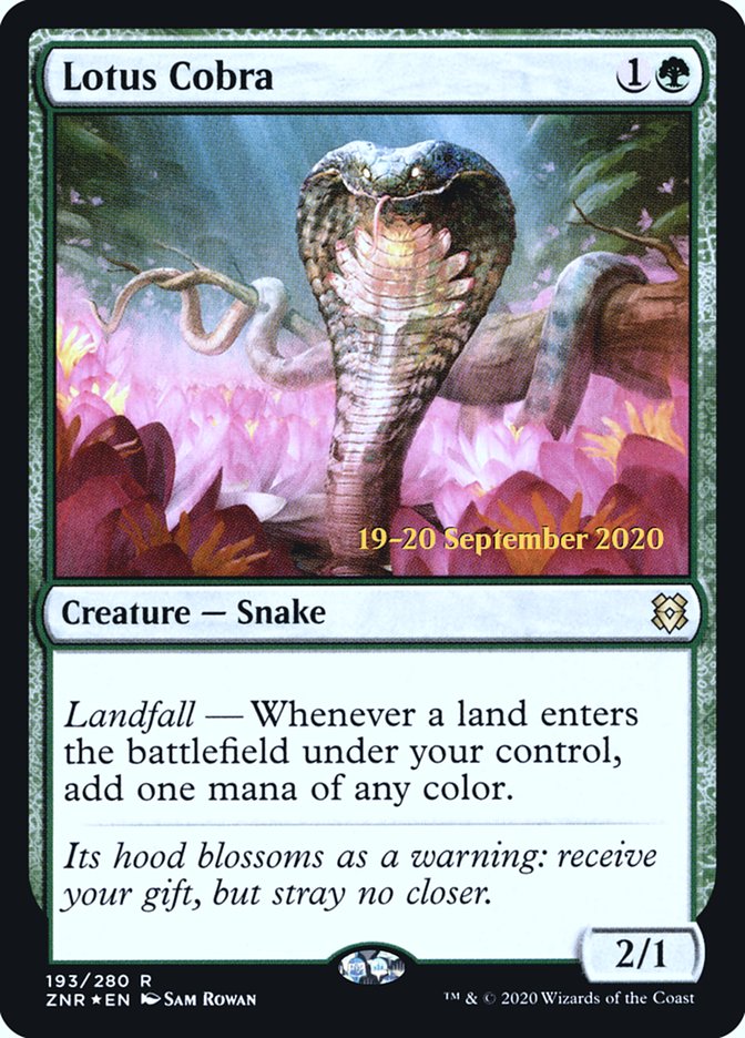 Lotus Cobra [Zendikar Rising Prerelease Promos] | Exor Games Truro