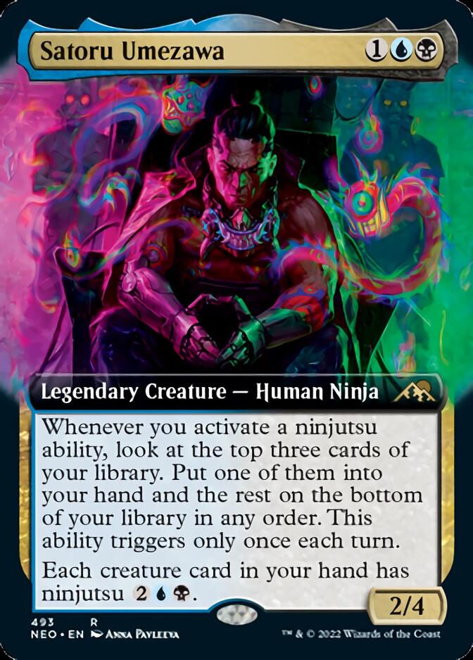 Satoru Umezawa (Extended Art) [Kamigawa: Neon Dynasty] | Exor Games Truro