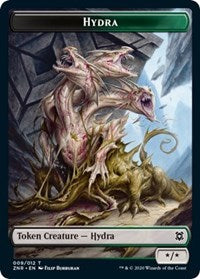 Hydra // Illusion Double-Sided Token [Zendikar Rising Tokens] | Exor Games Truro