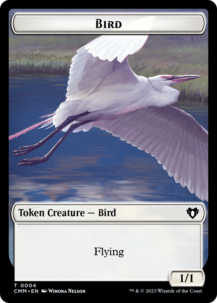 Copy (54) // Bird Double-Sided Token [Commander Masters Tokens] | Exor Games Truro