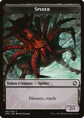 Spider // Icingdeath, Frost Tongue Double-Sided Token [Dungeons & Dragons: Adventures in the Forgotten Realms Tokens] | Exor Games Truro