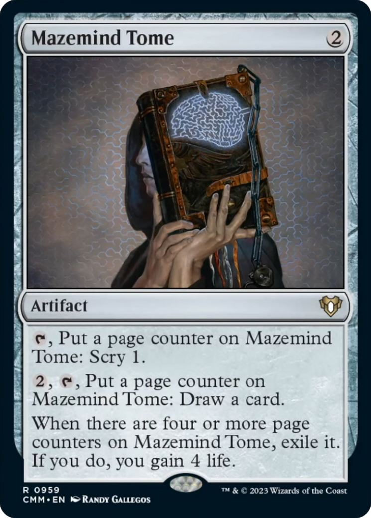 Mazemind Tome [Commander Masters] | Exor Games Truro