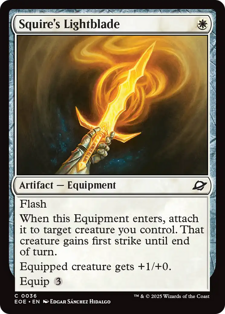 Squire's Lightblade [Edge of Eternities] | Exor Games Truro