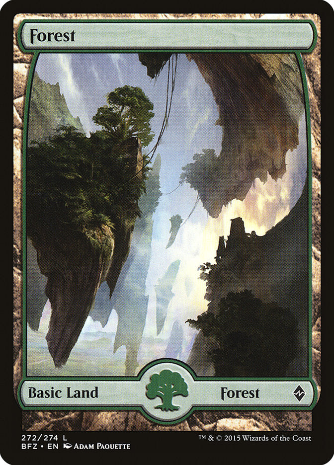 Forest (272) (Full Art) [Battle for Zendikar] | Exor Games Truro