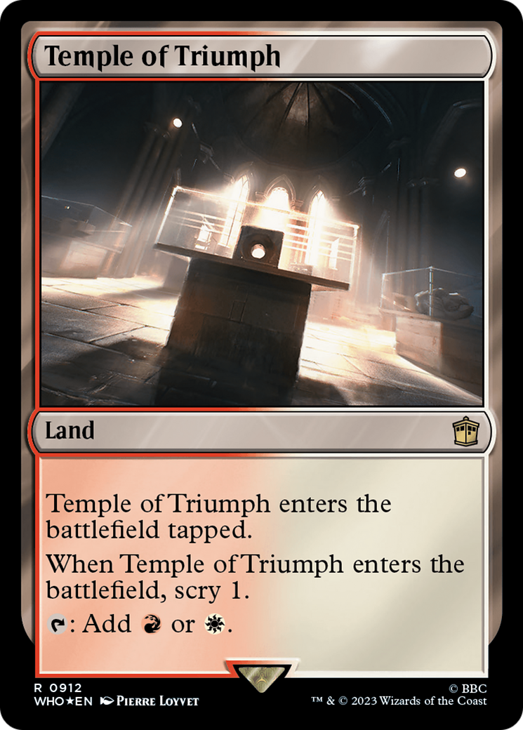 Temple of Triumph (Surge Foil) [Doctor Who] | Exor Games Truro